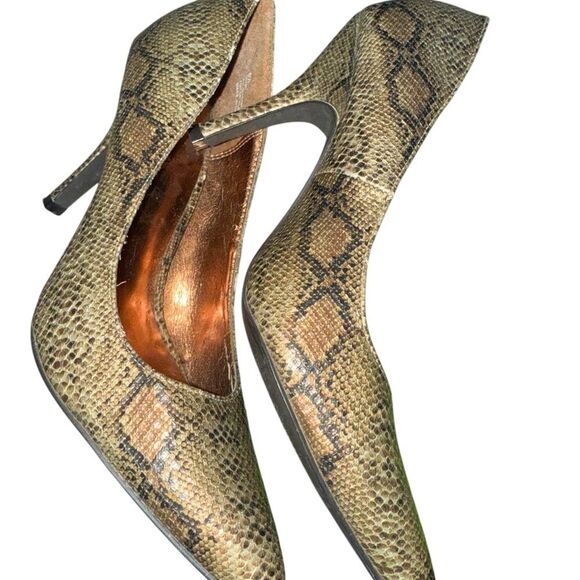 Rampage metallic snakeskin heels size 8.5 - Picture 9 of 11